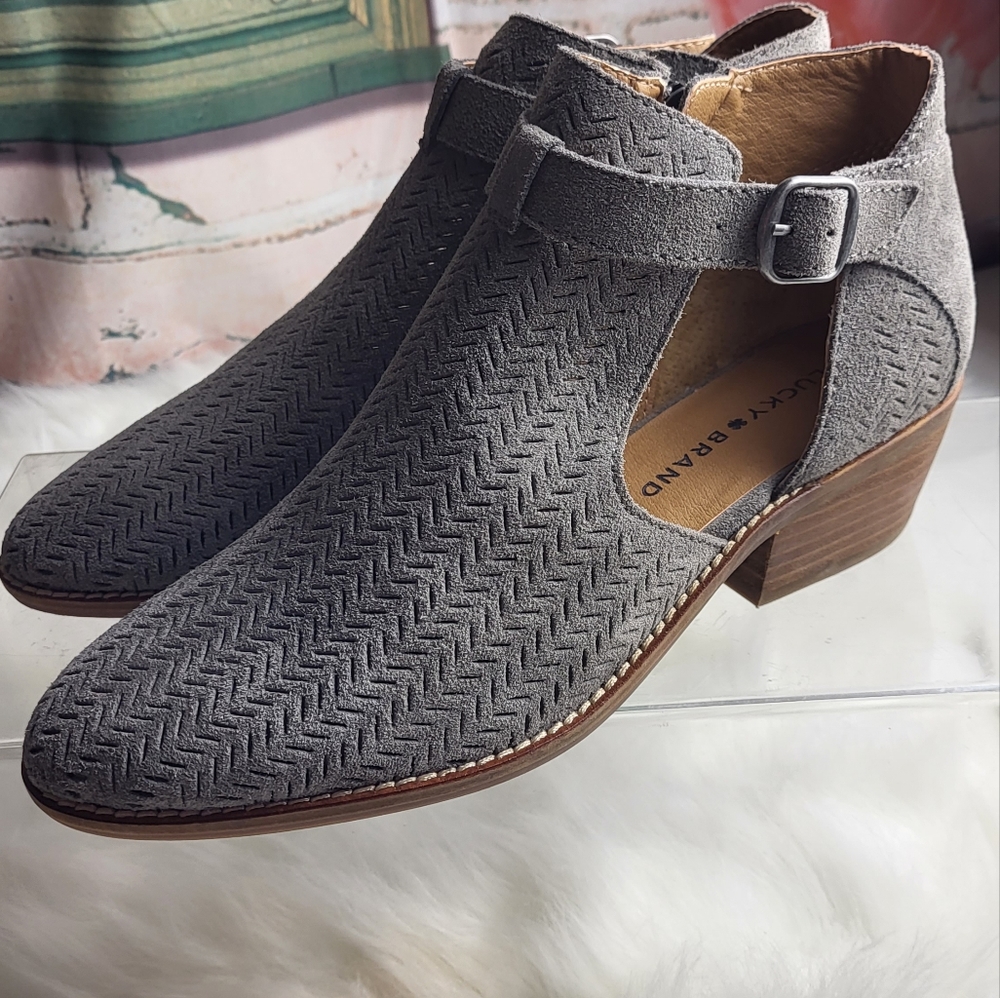 lucky brand  ankle boots follia Size 8 Medium Gray